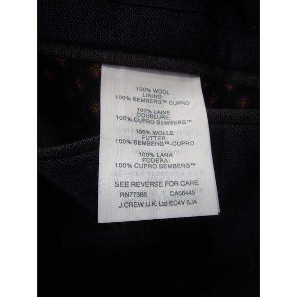 J Crew Sport Coat 40 Blazer Tollegno 1900 Wool Jacket Business Preppy * - Picture 12 of 14